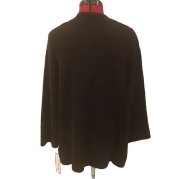 Alfred Dunner Jacket Women's Size Small Black Soft Feather Yarn Lightweight NWT - Picture 6 of 10